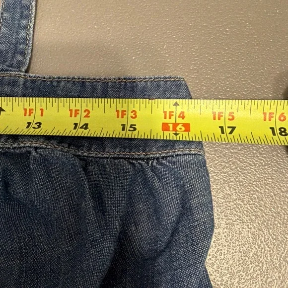 Lucky Brand Women's Denim Retro tank top Size Small Boho Festival - Picture 7 of 8